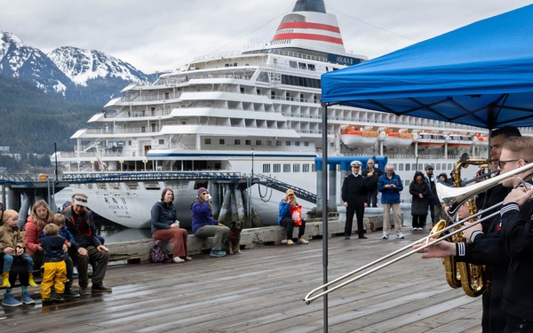 Navy Band Northwest performs on the Port of Juneau