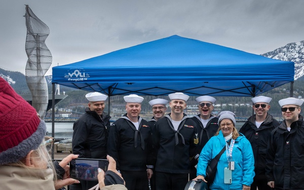 Navy Band Northwest performs on the Port of Juneau