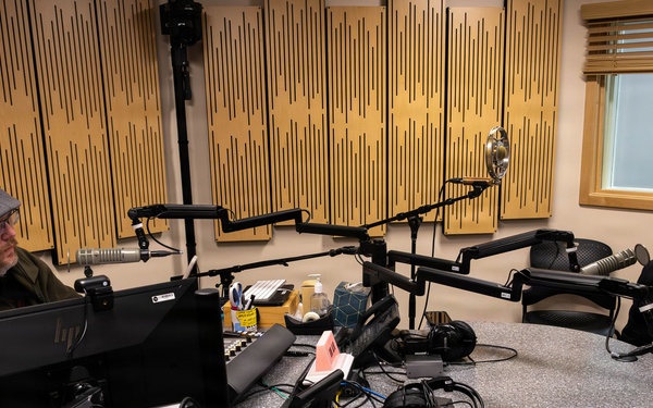 Navy Band Northwest visits KTOO radio station
