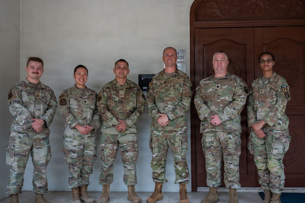 Balikatan 2026: 21st AEW leadership meets with members of JUSMAG and TF-P