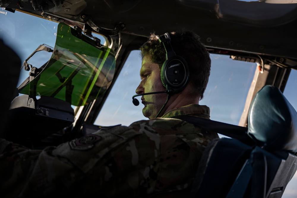 C-17 Globemaster III performs cargo operations in the U.S. Central Command area of responsibility