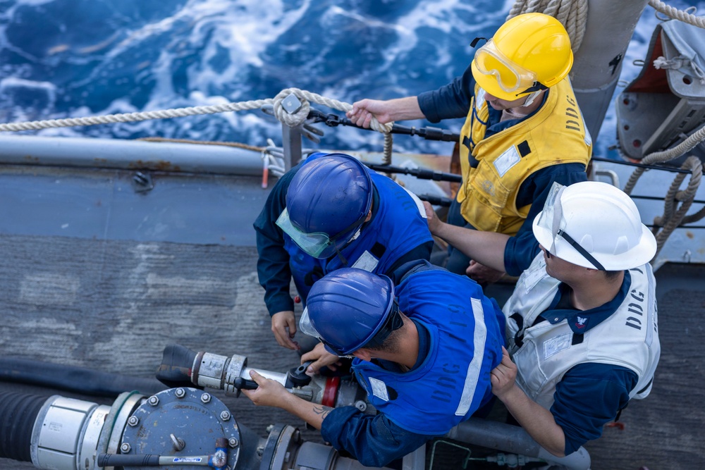 Delbert D. Black Conducts a Replenishment-at-Sea