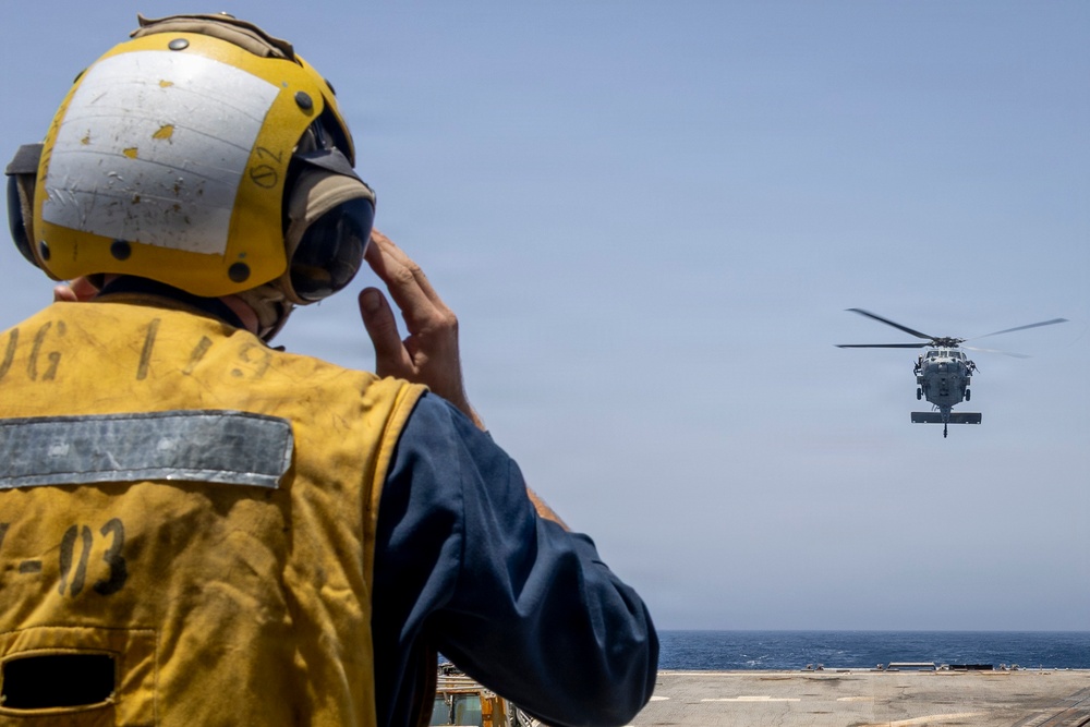 Delbert D. Black Conducts Flight Operations