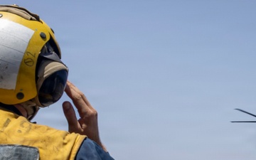 Delbert D. Black Conducts Flight Operations