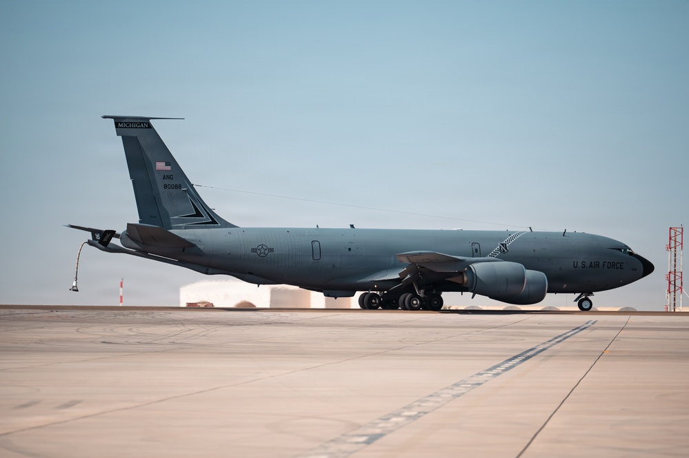 KC-135 takes off in CENTCOM