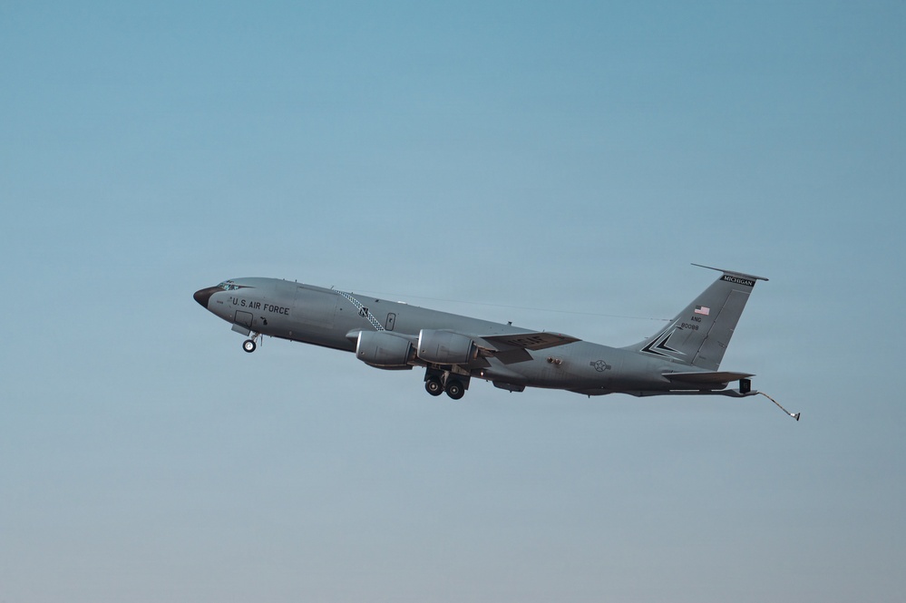 KC-135 takes off in CENTCOM