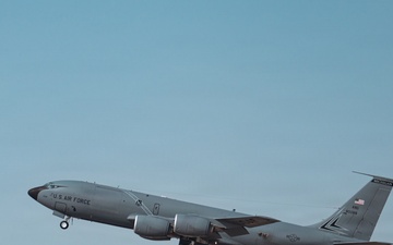 KC-135 takes off in CENTCOM