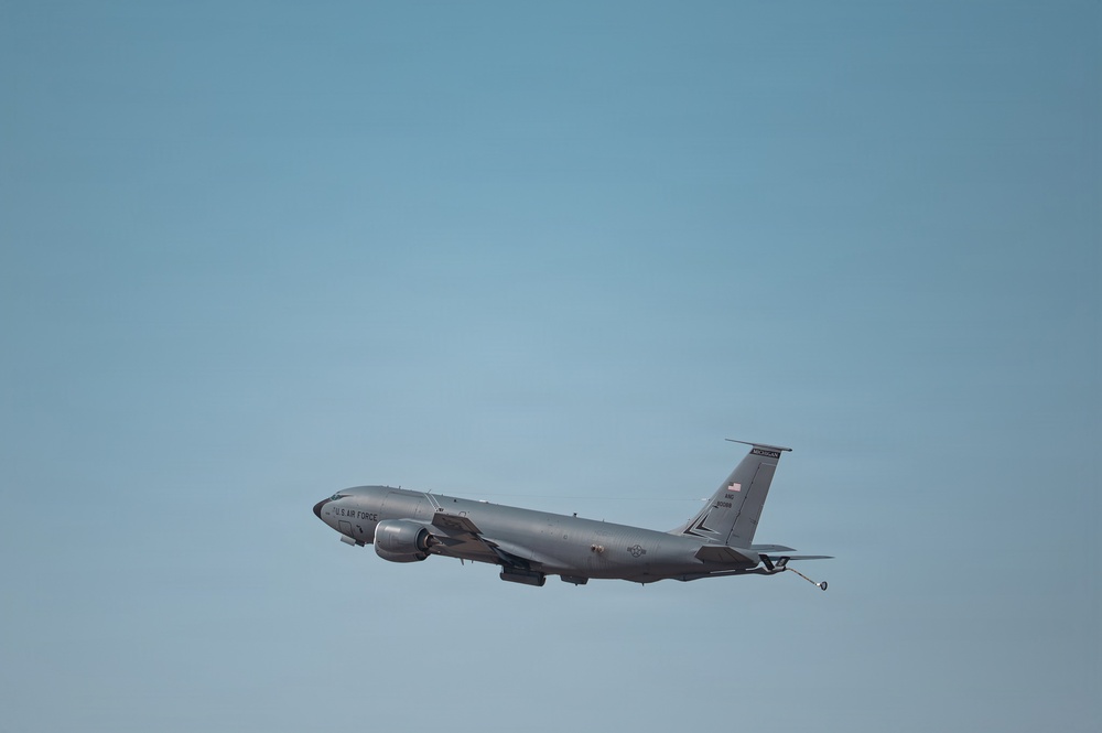 KC-135 takes off in CENTCOM