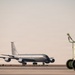 Air Force Maintainers conduct KC-135 post-flight inspection