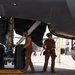 Air Force Maintainers conduct KC-135 post-flight inspection