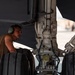 Air Force Maintainers conduct KC-135 post-flight inspection