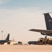 Air Force Maintainers conduct KC-135 post-flight inspection