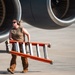 Air Force Maintainers conduct KC-135 post-flight inspection