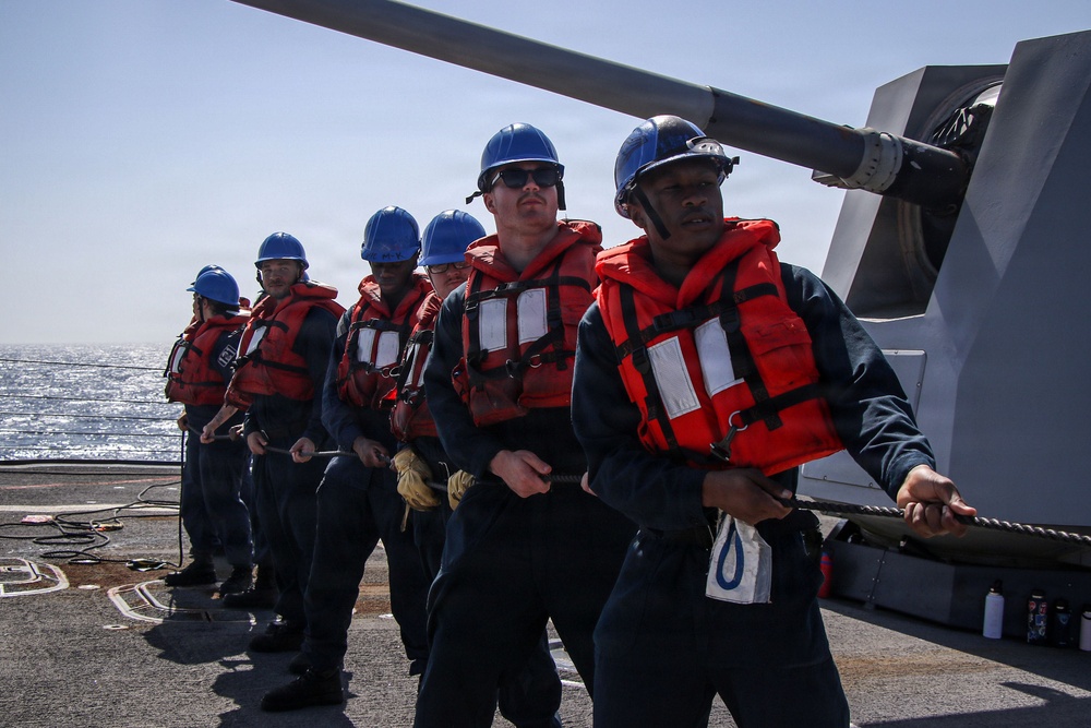 Frank E. Petersen Jr. Conducts Replenishment-at-Sea