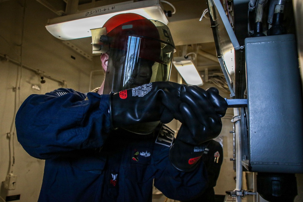 Frank E. Petersen Jr. Conducts Daily Operations