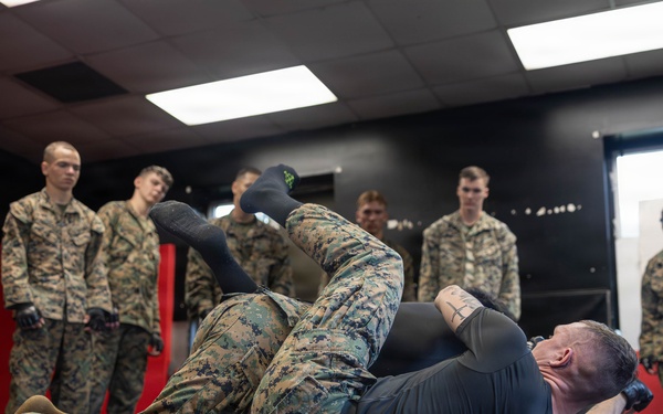 Marines participate in Marine Corps Martial Arts Program workshop