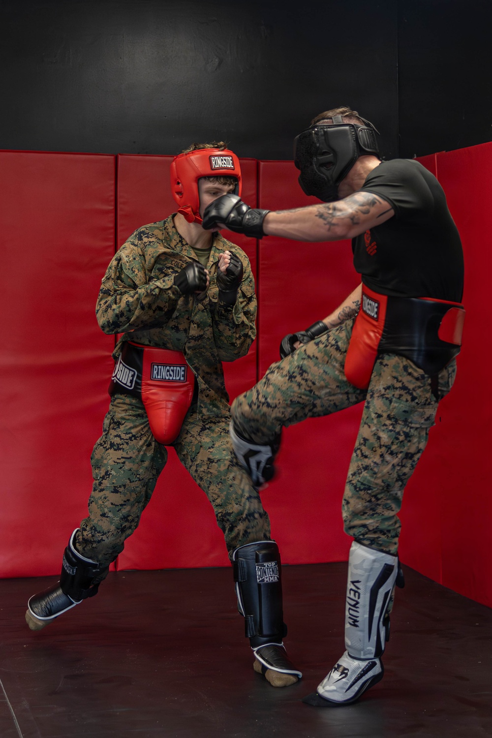Marines participate in Marine Corps Martial Arts Program workshop