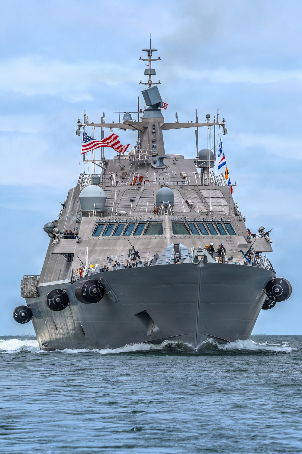 Future USS Cleveland Arrives in Cleveland Ahead of Commissioning