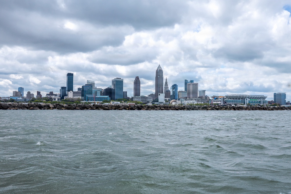 Future USS Cleveland Arrives in Cleveland Ahead of Commissioning
