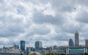 Future USS Cleveland Arrives in Cleveland Ahead of Commissioning