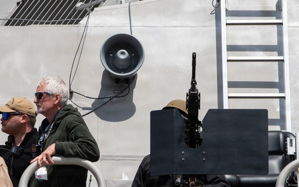 Future USS Cleveland Arrives in Cleveland Ahead of Commissioning