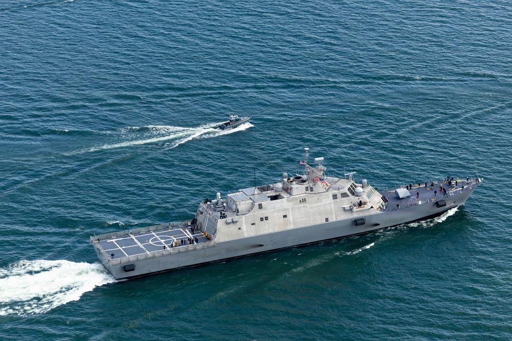 USS Cleveland (LCS 31) Arrives in Cleveland, Ohio