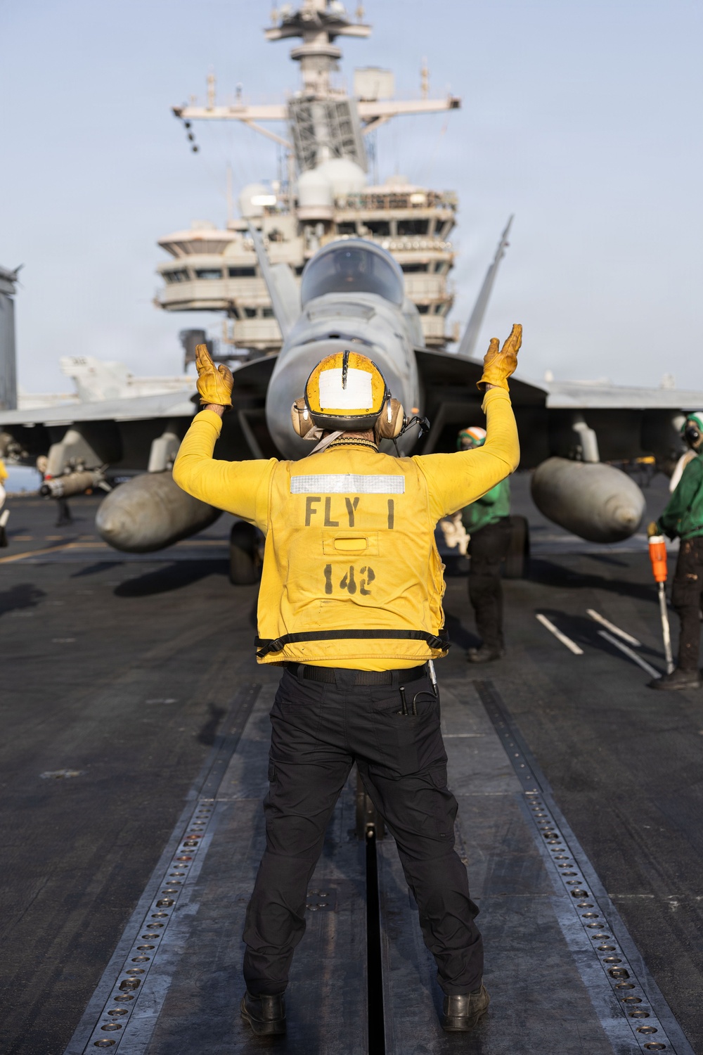 Flight Deck Operations aboard USS George H.W. Bush (CVN 77)