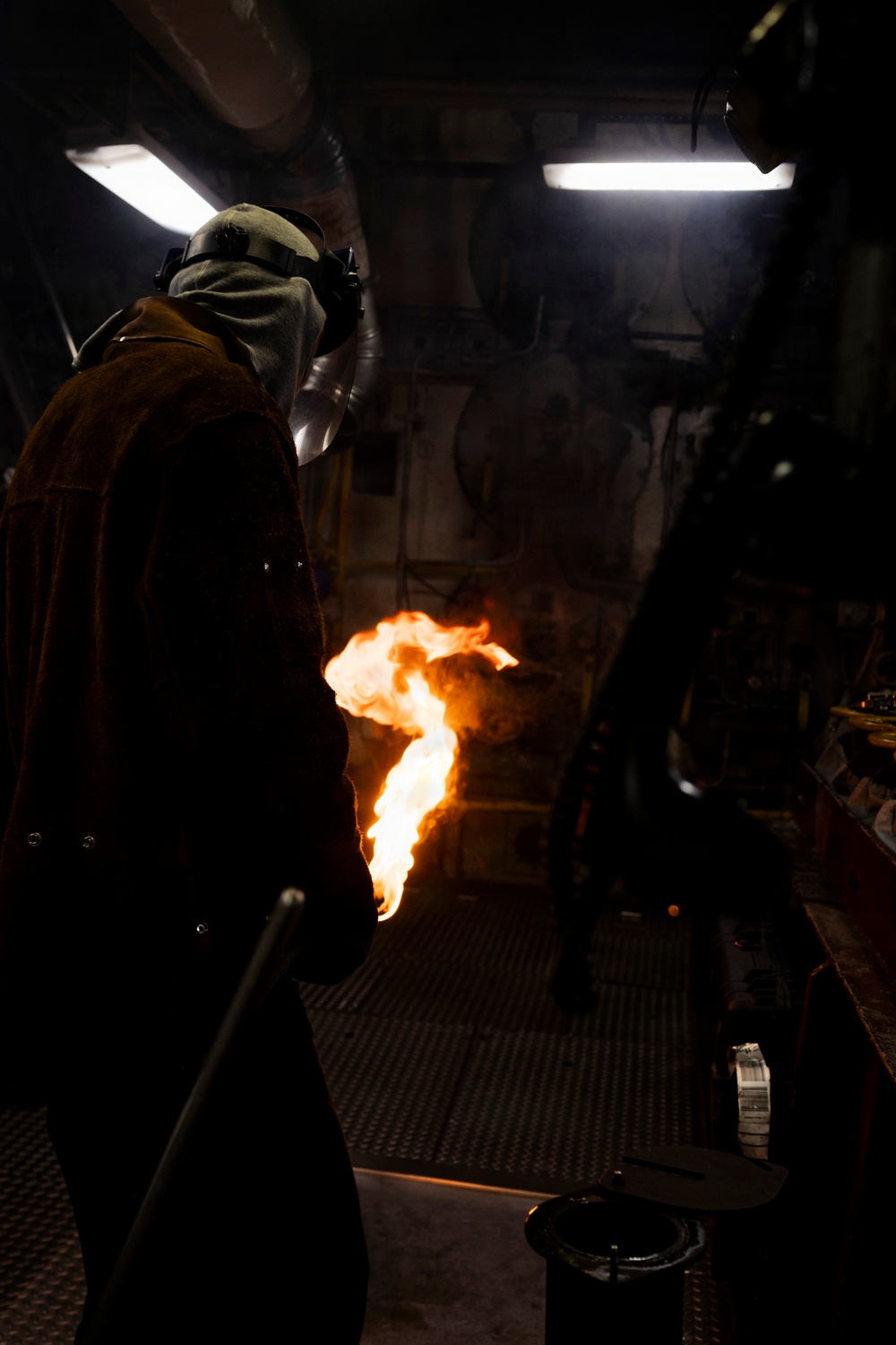 USS Iwo Jima Conducts Boiler Light Off