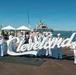 Sailors aboard future LCS 31 participate in a community day ahead of the upcoming commissioning ceremony