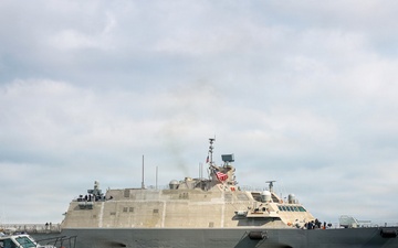 Future USS Cleveland Arrives in Cleveland Ahead of Commissioning