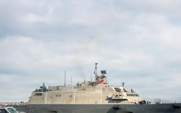 Future USS Cleveland Arrives in Cleveland Ahead of Commissioning