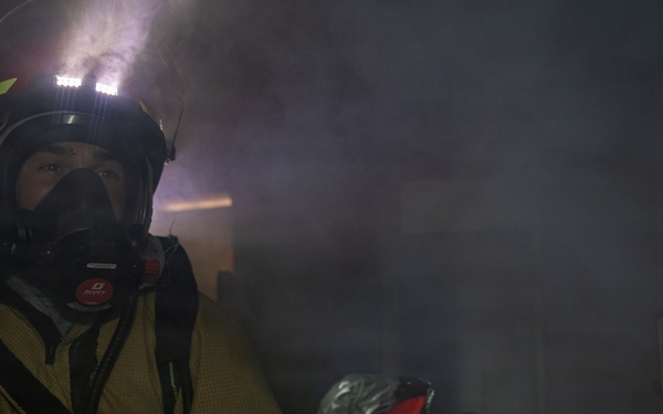 USS Iwo Jima Sailors Damage Control Training Evolution