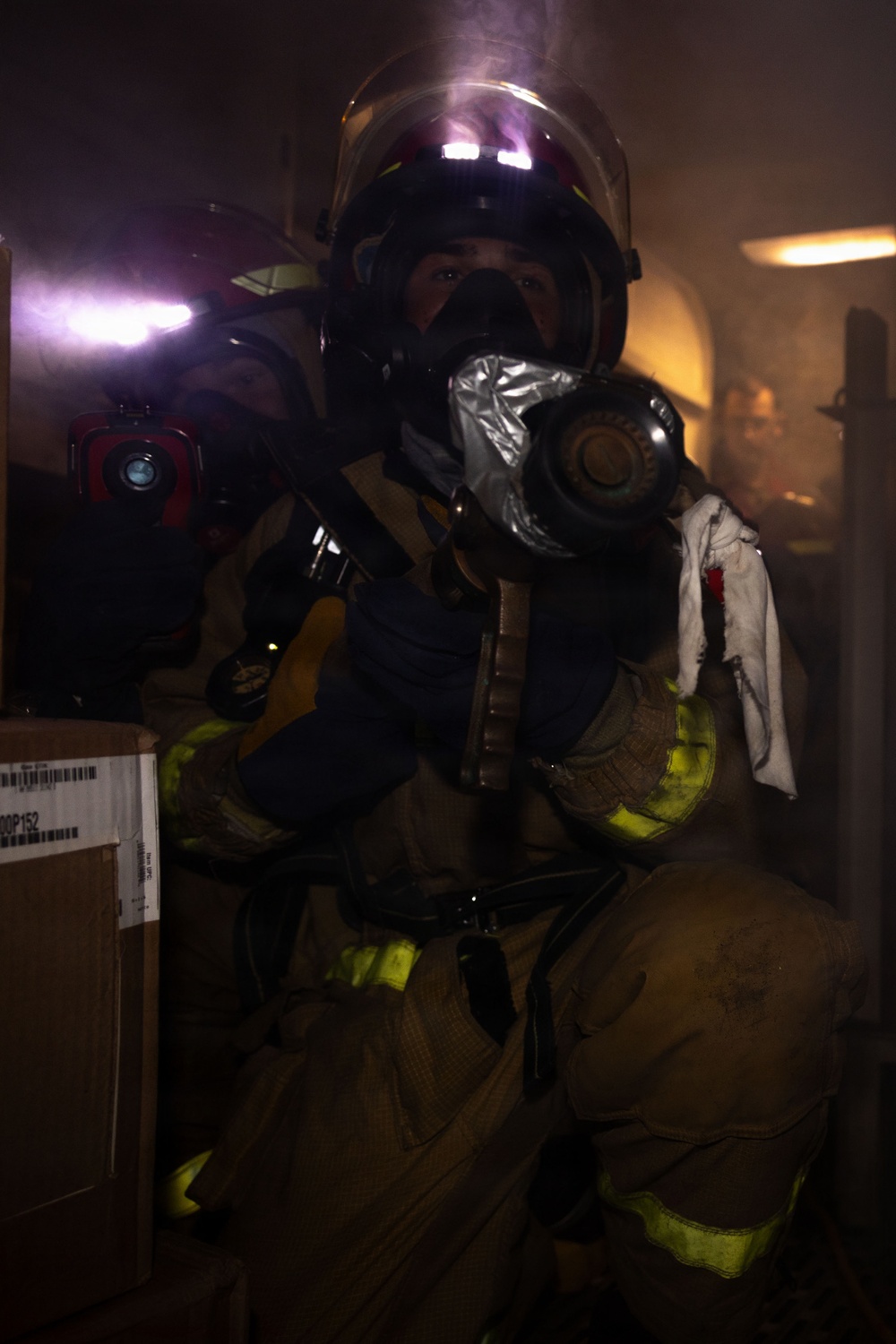 USS Iwo Jima Sailors Damage Control Training Evolution