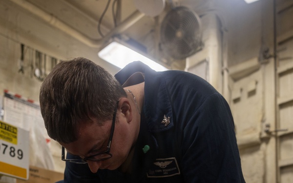 USS Iwo Jima Sailors Conduct Daily Maintenance