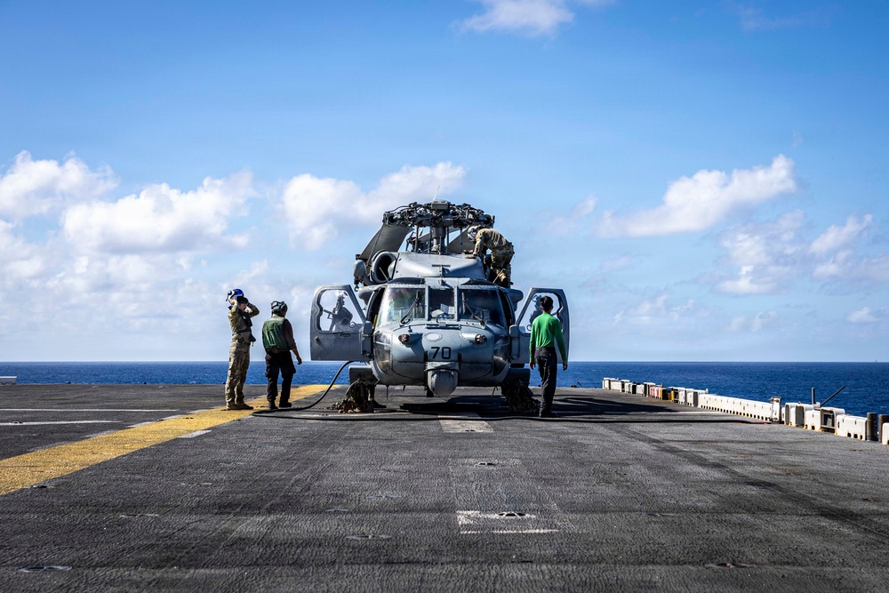 USS Iwo Jima Conducts Flight Operations