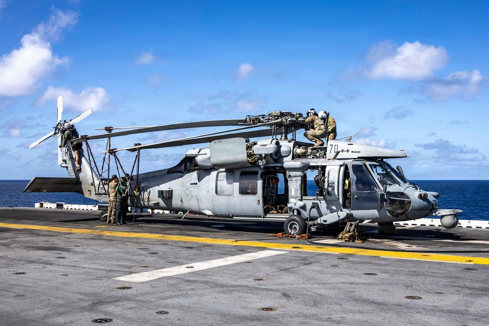USS Iwo Jima Conducts Flight Operations