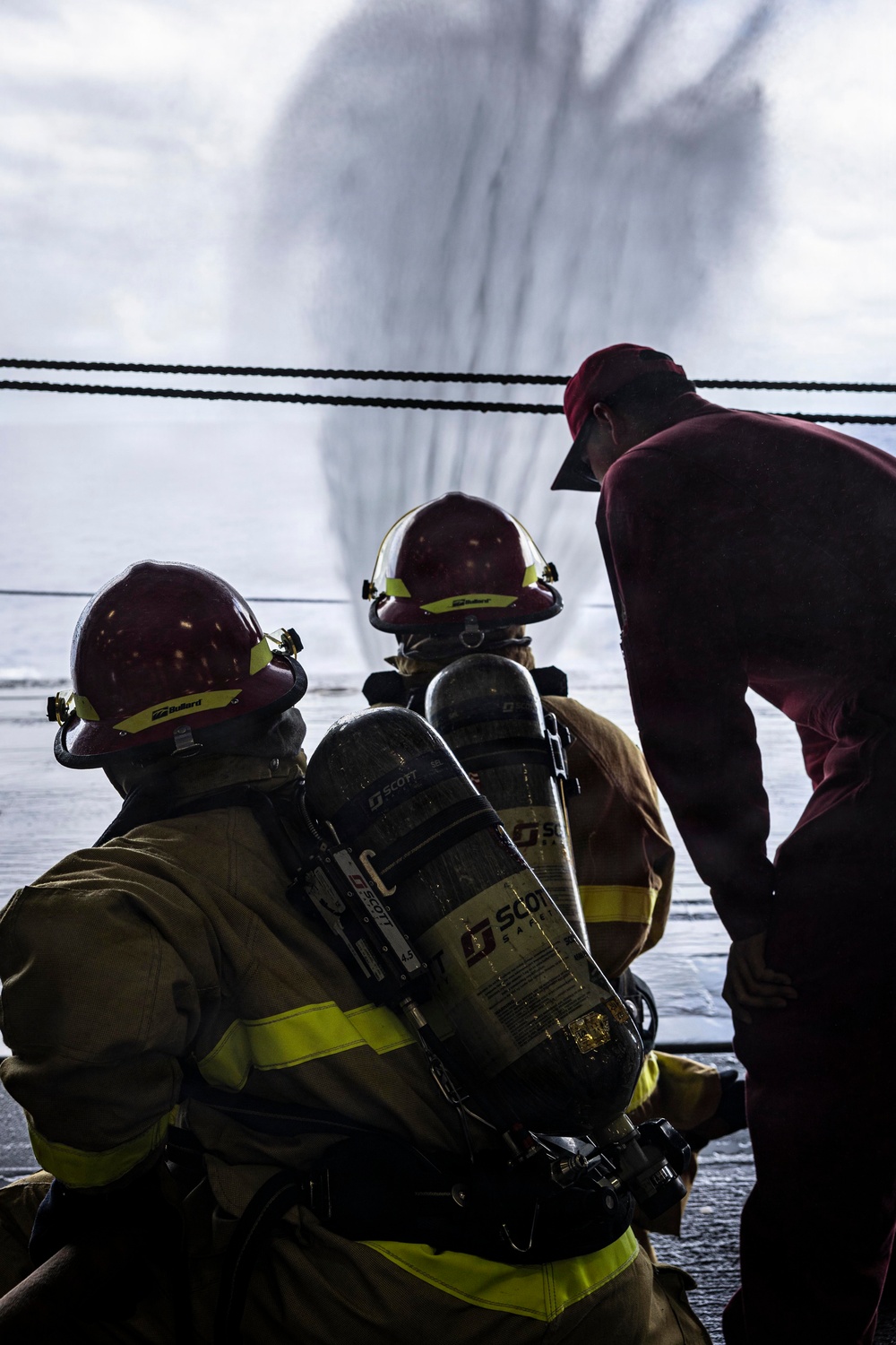 USS Iwo Jima Conducts Damage Control Training