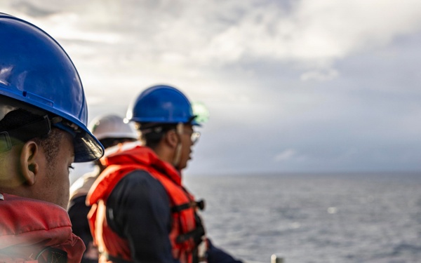 USS Iwo Jima Conducts a Replenishment-at-Sea