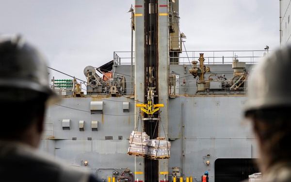 USS Iwo Jima Conducts a Replenishment-at-Sea