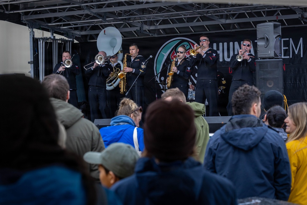 Navy Band Northwest performs the Juneau Maritime Festival
