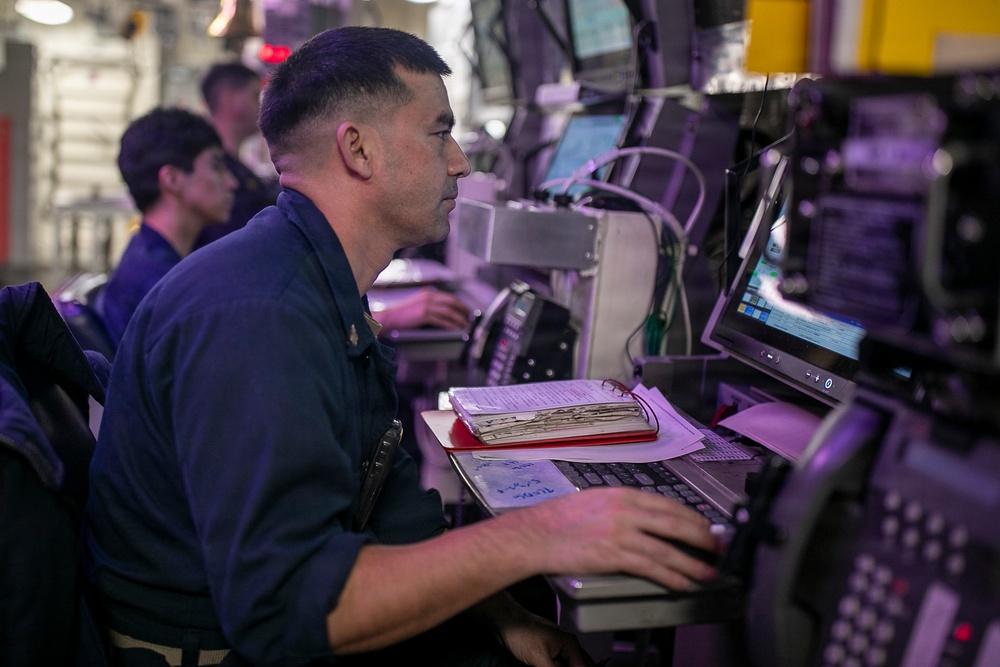 USS Tripoli CCS Watchstanding