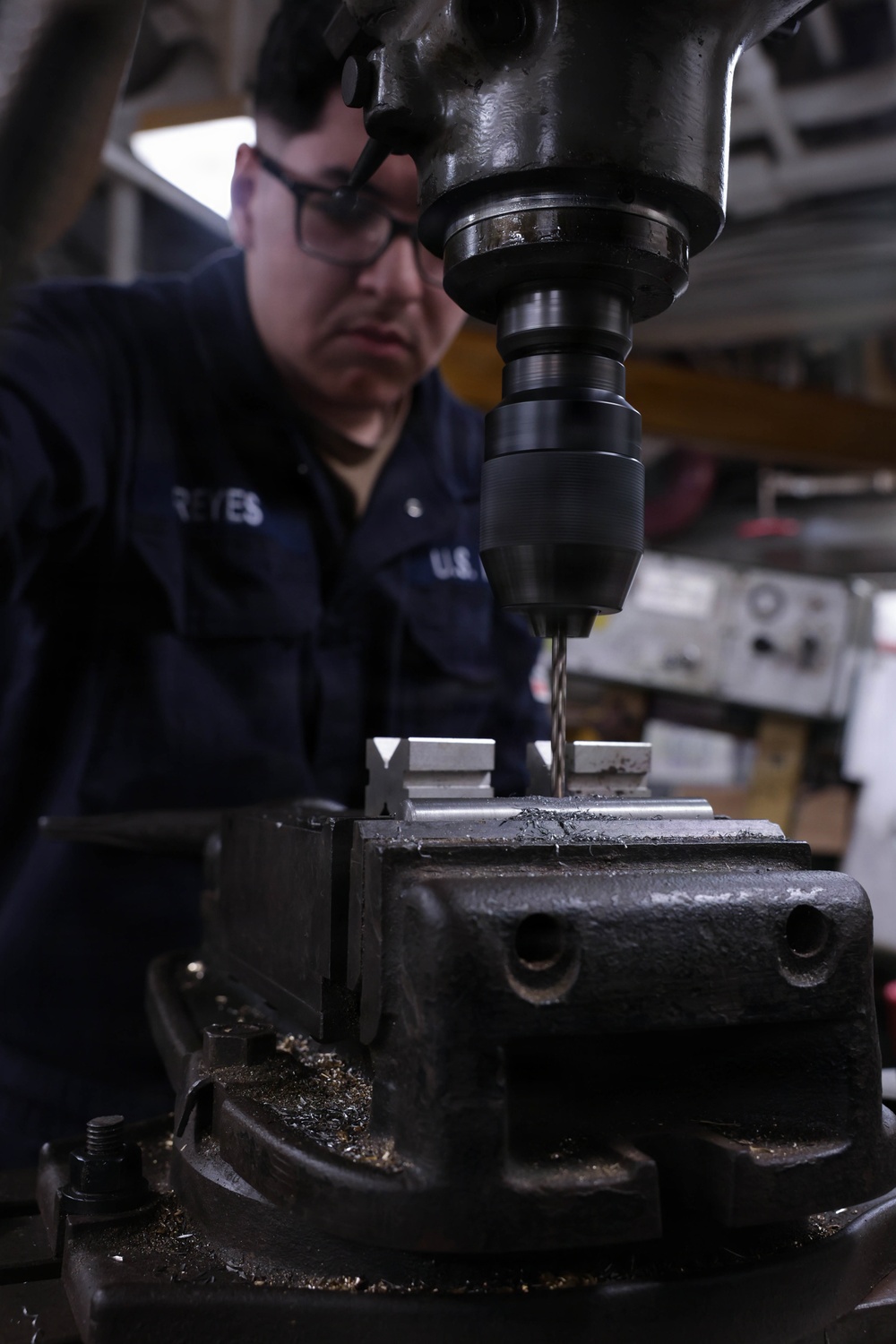 MR's Repair Machinery Aboard Kearsarge