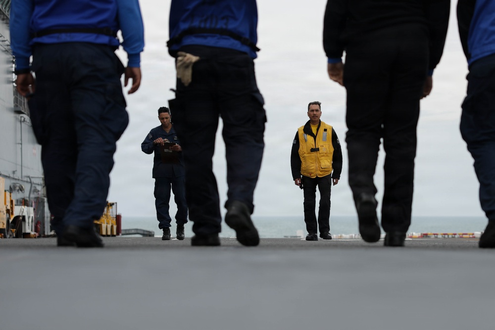 Kearsarge Conducts FOD Walkdown