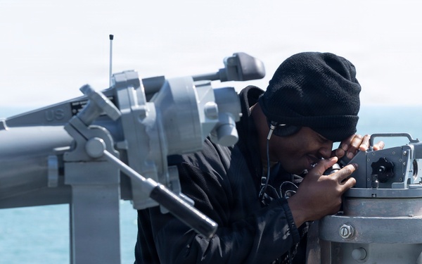 USS KEARSARGE Sailor Stands Watch
