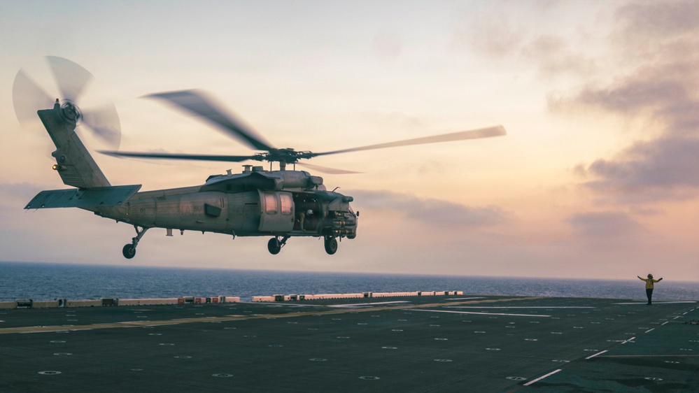 USS Tripoli Flight Ops