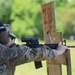 Soldier fires M4 carbine during Promotion Ceremony
