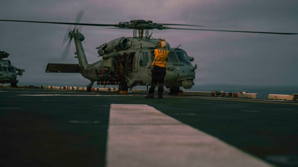 USS Tripoli Flight Ops