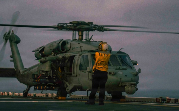 USS Tripoli Flight Ops