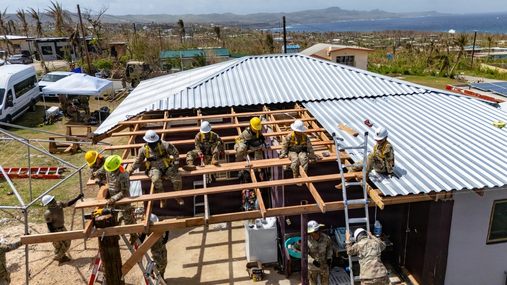 797th EVCC Supports Roofing Mission in Saipan