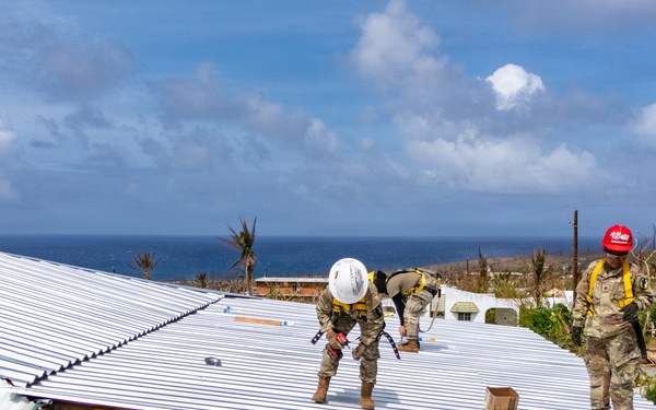 797th EVCC Supports Roofing Mission in Saipan
